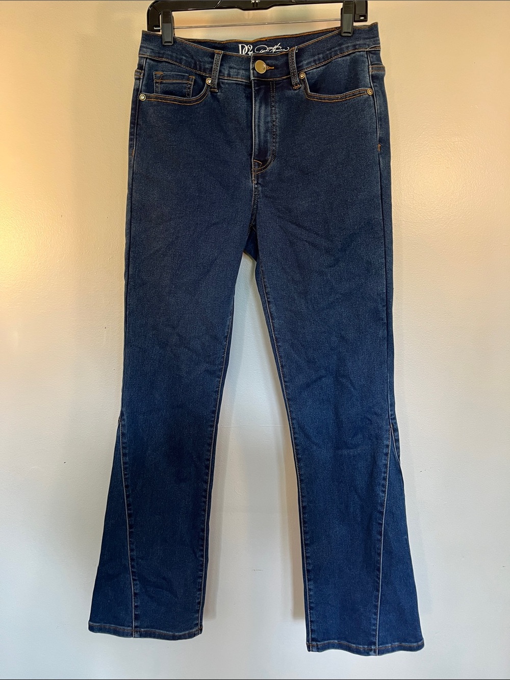 DG2 by Diane Gilman Deep Blue Flare Jeans